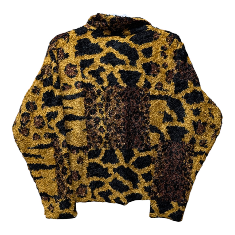 80s Cache Leopard Print Furry Women's Button Up - image 2